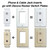 Coaxial Cable & Phone Jack Inserts with Switch Plates