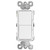 Double Stacked Rocker Light Switches - White