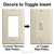 Convert Decora Switchplate for Toggle Switches