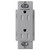 Gray Decor Receptacle Outlet 15A Tamper Resistant Lutron Claro