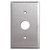 Round .875'' Switch Wallplate 2.375'' Screws - Satin Stainless Steel