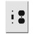 Large Jumbo Toggle Duplex Cover Plates 6.38'' Tall
