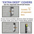 Deeper covers for light sockets that stick out.