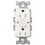 15A Tamper Resistant GFCI Receptacles - Satin Snow White