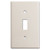 1 Toggle Switch Cover Plates - Light Almond