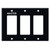 Engraved 3-Decora Switch Wall Plate - Black