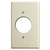 Light Almond 1.62" Offset Round Outlet with a 1/4" Trim- SPRAHNN-E