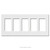  Screwless 5 Decor Plastic Switch Cover Lutron - Snow White 