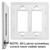 Seam Edges on all Lutron no-show-screw covers.