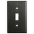 Single Toggle Wall Switch Plates - Dark Bronze