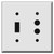 1-Toggle 1-Pushbutton Light Switch Plates