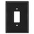 Super Large 7.5'' Decora Rocker GFCI Outlet Cover -Black 