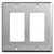 Engravable 2 Decora Rocker Outlet Switch Plate - Stainless Steel 304