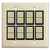 GE Low Volt 2-Gang New Style 8-Switch Cover Plate Set - Ivory