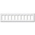 Screwless 10-Decora Rocker Wall Plate - Snow White Lutron Plastic