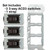 3 three-way switches and 1 mounting bracket