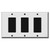 Wide Spaced 3 Decor Rocker Wall Plates for 3 Adjacent Boxes 