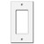 Low Profile Flat Decora Rocker Switch Plate 4.5" x 2.75" - White