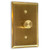 Modern Brass Dimmer 3-Way/1-Pole Plate Set - Push On/Off 1-Gang