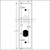 6.12'' Tall Skinny Offset 1 Despard Switch Plate - Stainless Steel