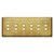 6-Push Button Light Switch Cover- Raw Brass