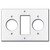 1.62'' Outlet + GFCI Rocker + 1.62'' Outlet Wall Plates - White