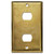 2-Stacked Despard Switch Light Plate Cover - Raw Brass