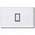 Oversized 1 GE Low Voltage Switch & Light Plate Replacement Set - Black/White