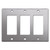 Engravable 3-Decora Rocker Switch Plate - Stainless Steel 304