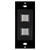 Touch Plate Innova Low Voltage Switch 2 Button Control - Black