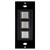 Touch Plate 3-Button Low Voltage Innova Switch Control - Black