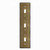 Custom Tandem Stacked 3 Toggle Switch Plate - Antique Brass