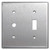 Modern Light Dimmer + Toggle Opening Wall Plate - 304 Stainless Steel