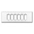 Oversized Wide 6 Decora Rocker Switch Wall Plate - White