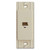 Ivory Phone Jack for Rocker Switch Plate