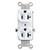 White 20 Amp Duplex Receptacle