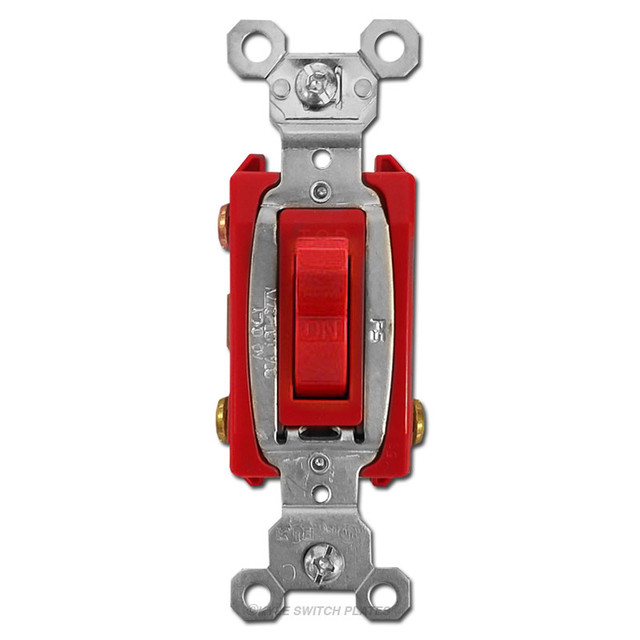 Red Electrical Outlets & Light Switches, Red Dimmers for Switch Plates