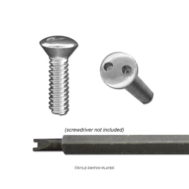 Tamperproof 1/2'' Spanner Head Switch Plate Screws