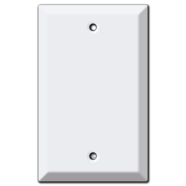Deep 1 Blank Wall Plate Covers White Kyle Switch Plates
