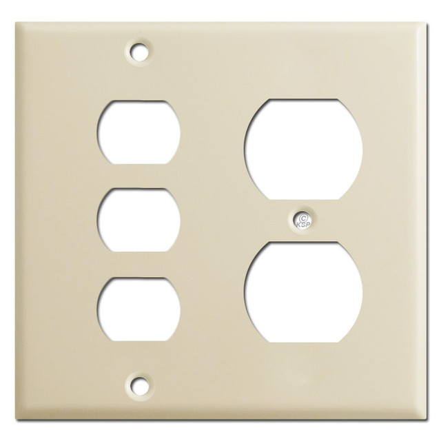 Duplex Stacked Toggle Switch Wall Plates | Kyle Switch Plates