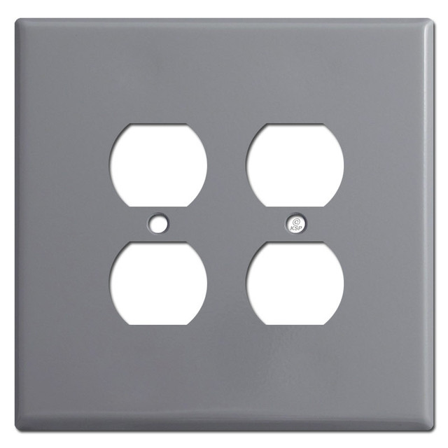 Gray Oversized Light Switch Covers Jumbo Wall Plates Made in USA