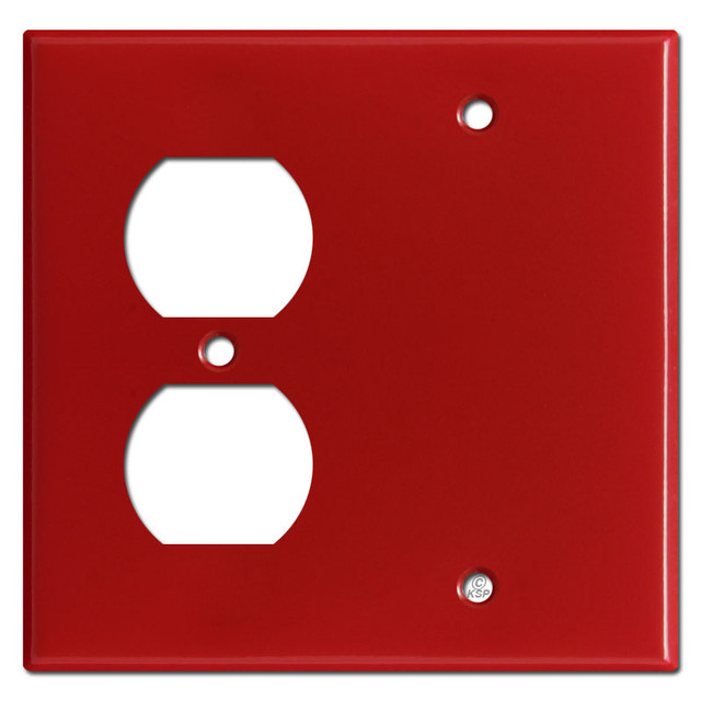 Red Outlet Covers Red Duplex Outlet & Single Receptacle Plates