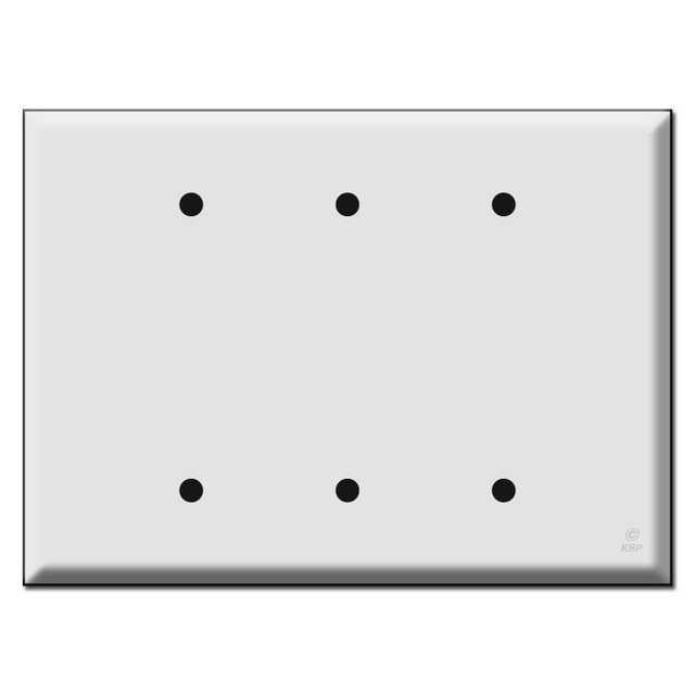 Oversized Toggle - Blank Combination Light Switch Plates