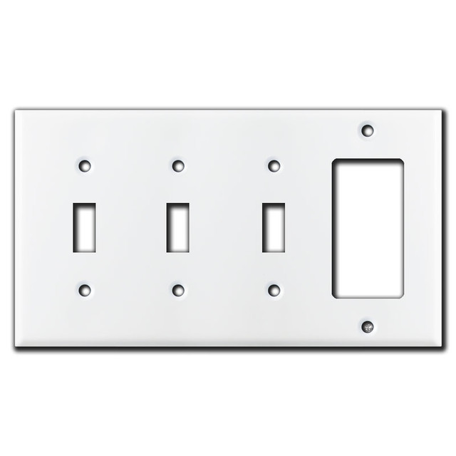 White Wall Plates Best Selling Sizes Made in USA Kyle Switch Plates