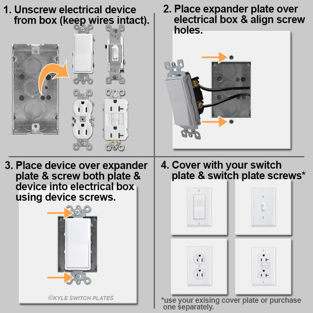Oversized 6x4 Light Switch Plate Cover Expanders Kyle Switch Plates