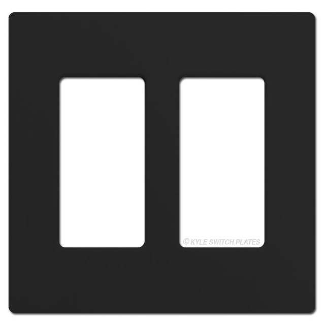 Black Plastic Wall Plate & Outlet Covers Gloss & Satin
