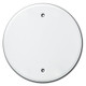 Round Blank Ceiling Outlet Covers for 4'' Box - Satin Stainless Steel
