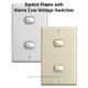Replacement 2 Stacked Low-Voltage Sierra Trigger Switch Plates
