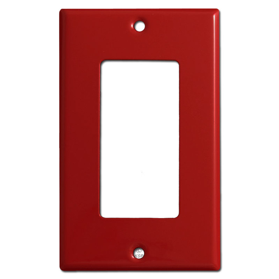 Double Decora Rocker GFI Switch Plate Cover Red