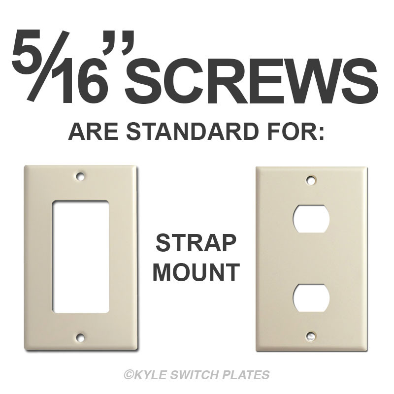 Standard Length Screws For Light Switch Plates Package Of 8